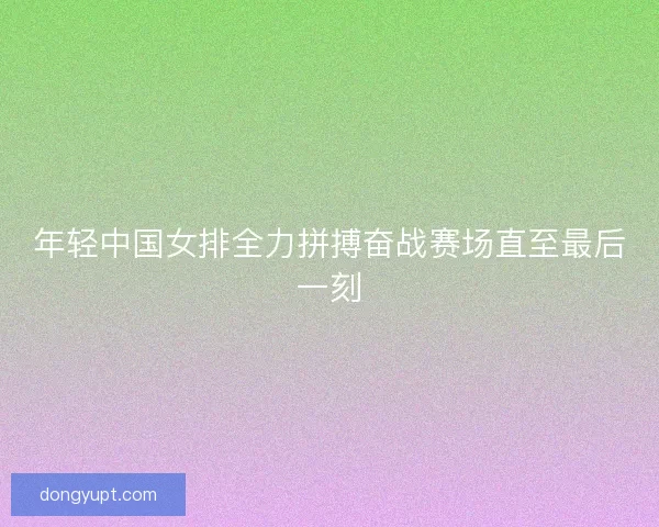 年轻中国女排全力拼搏奋战赛场直至最后一刻